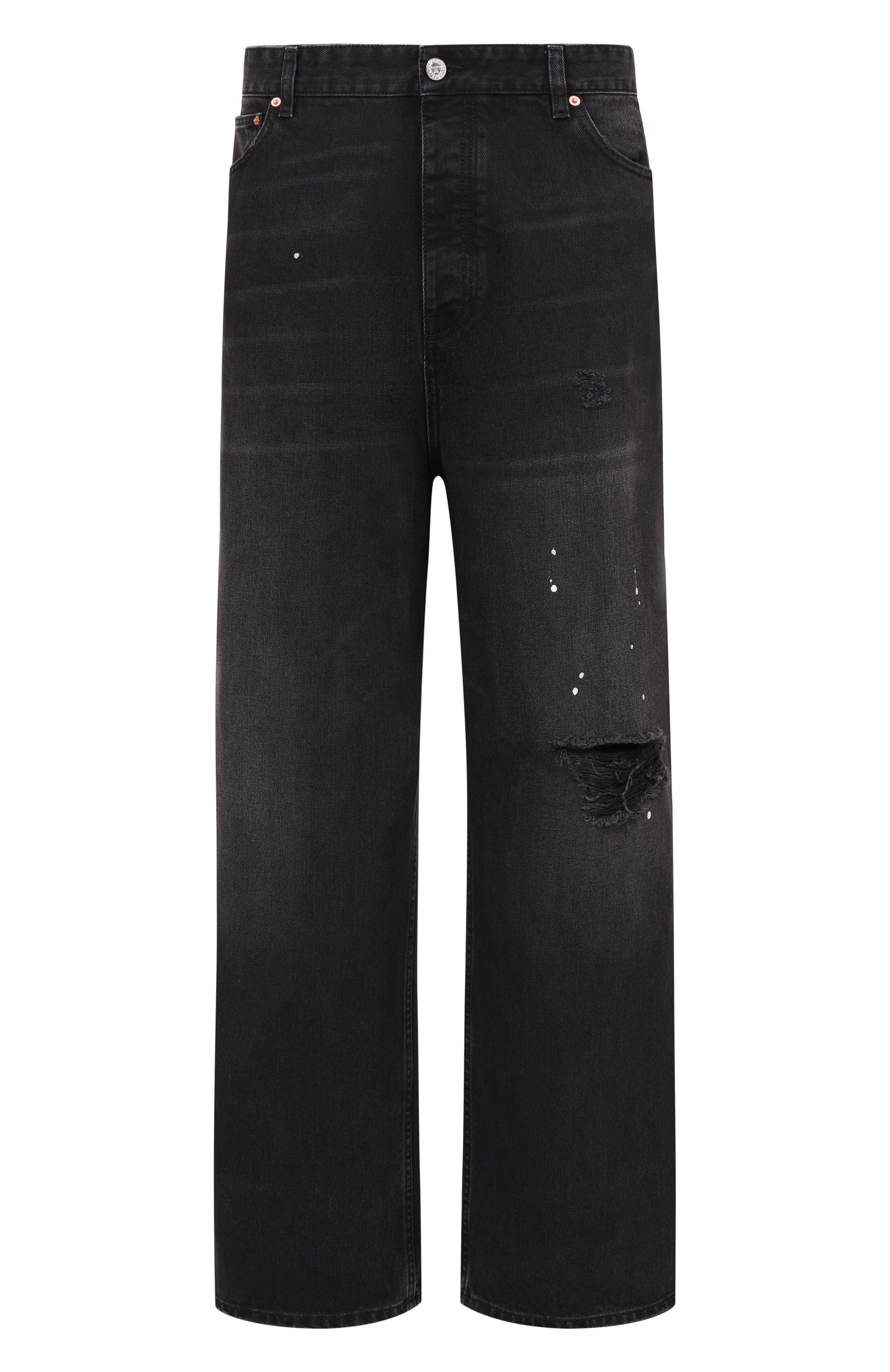 Джинсы VETEMENTS темно-серого цвета по цене 109500 руб., арт. ME76DP070B3/2803 DENIM, фото 1 Джинсы VETEMENTS, арт. ME76DP070B3/2803 DENIM, фото 1