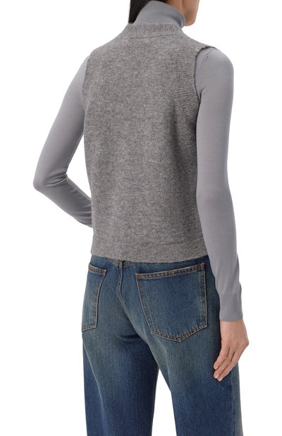 Жилет OFFICINE GENERALE серого цвета по цене 39050 руб., арт. W25WKNT304, фото 4 Жилет OFFICINE GENERALE, арт. W25WKNT304, фото 4