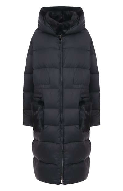 Женский пуховик с отделкой из норки MANZONI24, арт. 25M1309-NY0V/48-50