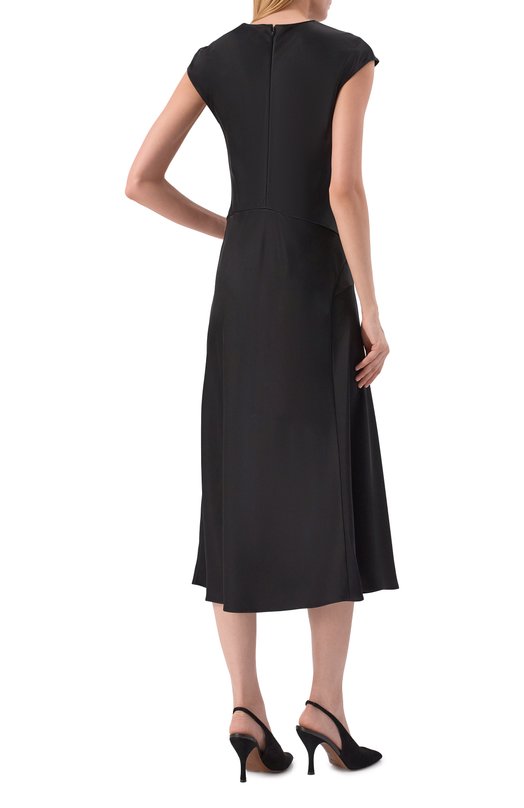 Атласное платье Theory P1009607 Чёрный  P1009607 Фото 3