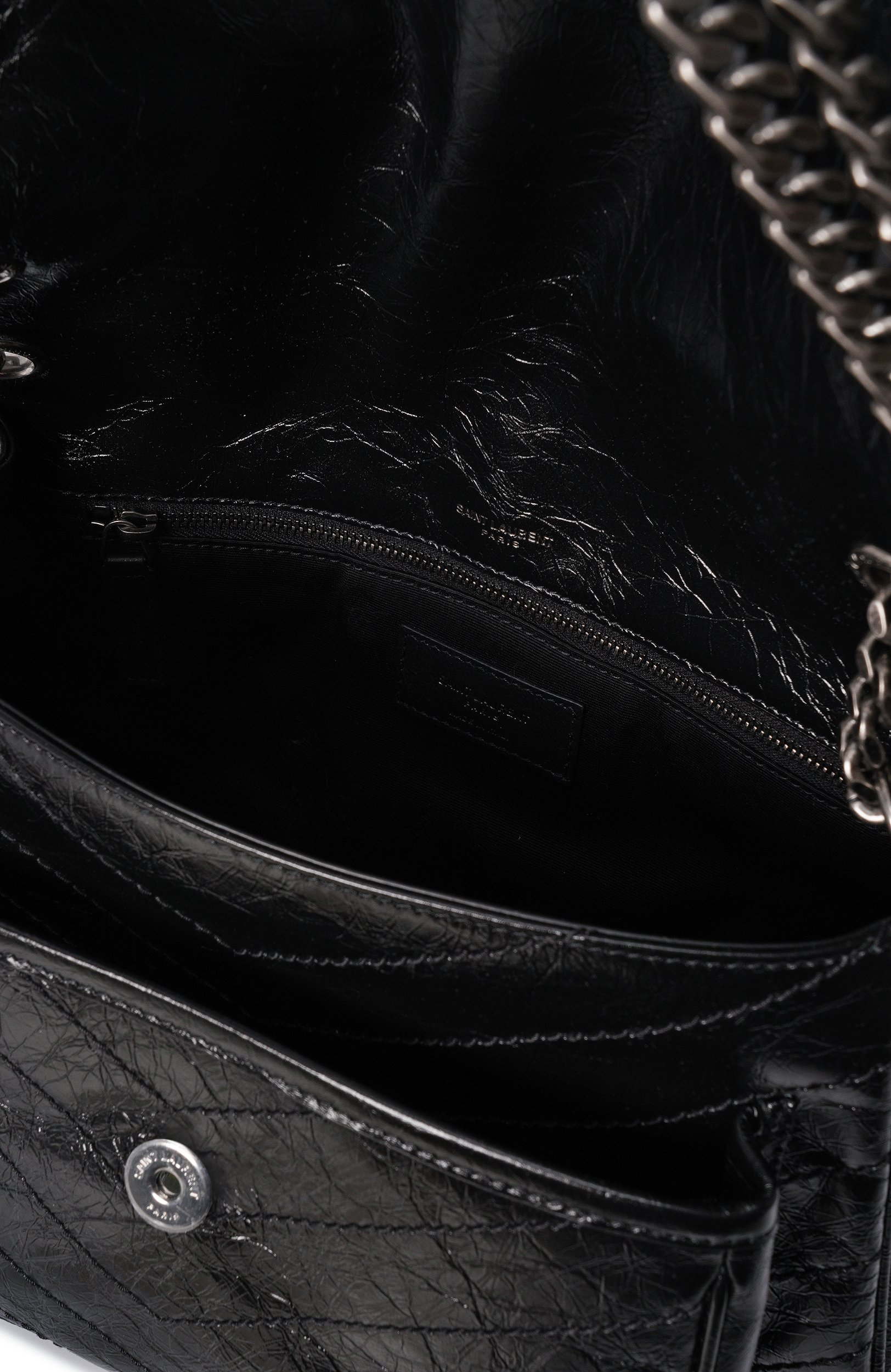 Сумка niki SAINT LAURENT черного цвета по цене 416000 руб., арт. 633158/0EN04, фото 5 Сумка niki SAINT LAURENT, арт. 633158/0EN04, фото 5