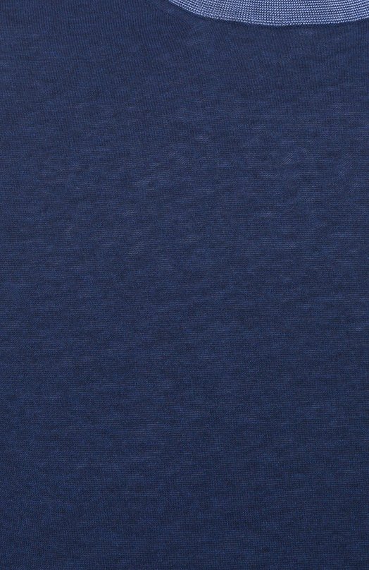 Джемпер из хлопка и шелка Corneliani 25M520-2525102 Синий  25M520-2525102 Фото 6