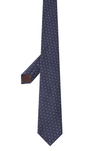 Шелковый галстук CANALI темно-синего цвета по цене 16950 руб., арт. 18/HJ03774, фото 3 Шелковый галстук CANALI, арт. 18/HJ03774, фото 3