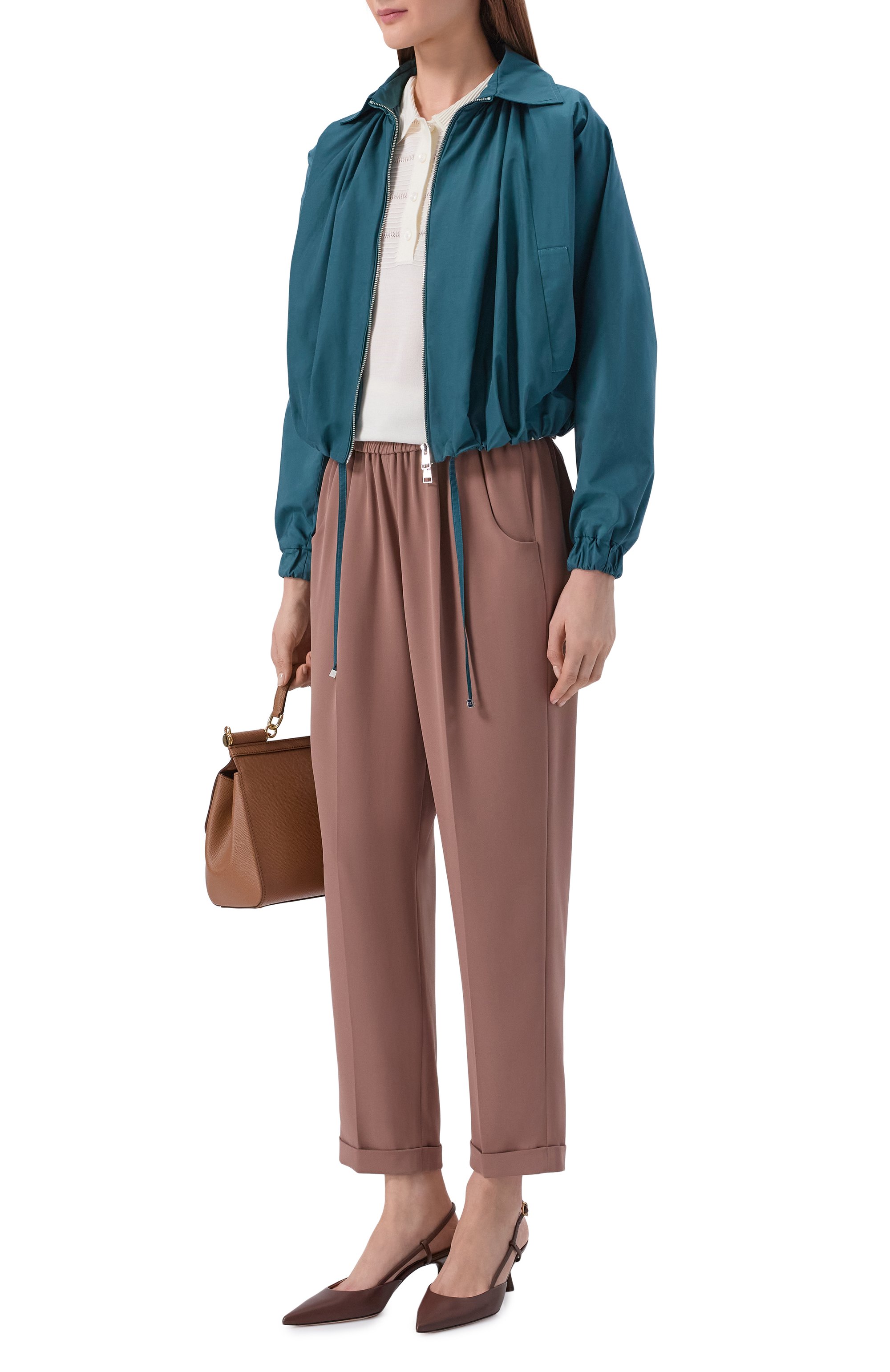 Шелковое поло KITON белого цвета по цене 191500 руб., арт. D61726, фото 2 Шелковое поло KITON, арт. D61726, фото 2