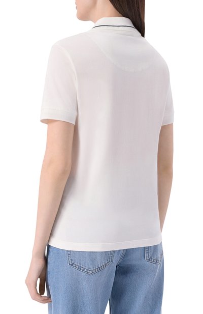 Хлопковое поло AERONAUTICA MILITARE молочного цвета по цене 13400 руб., арт. P01911DP00343, фото 4 Хлопковое поло AERONAUTICA MILITARE, арт. P01911DP00343, фото 4