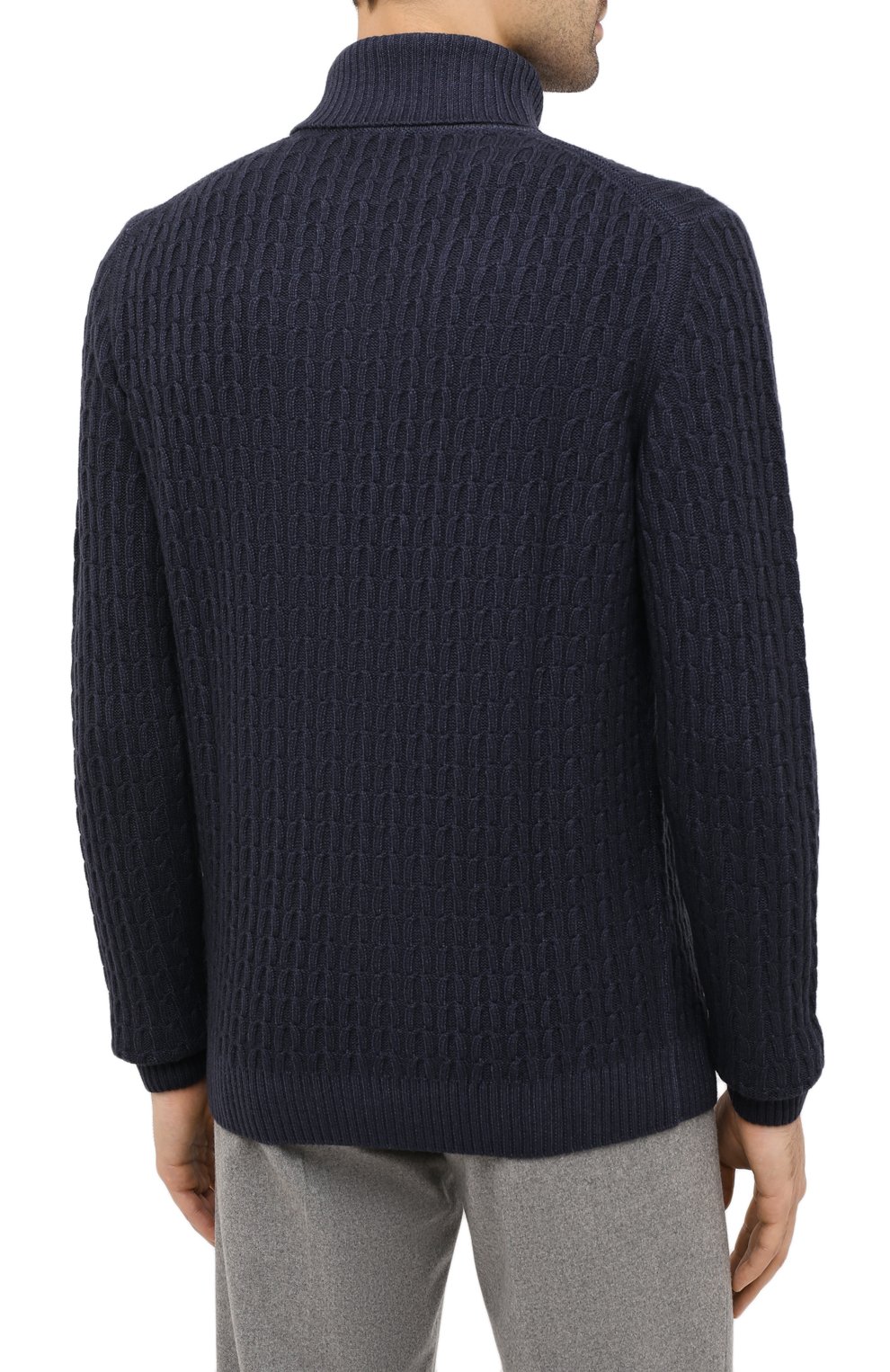 Шерстяной свитер WINDSOR темно-синего цвета по цене 32650 руб., арт. 13 T0NI0-TN 10009787, фото 4 Шерстяной свитер WINDSOR, арт. 13 T0NI0-TN 10009787, фото 4