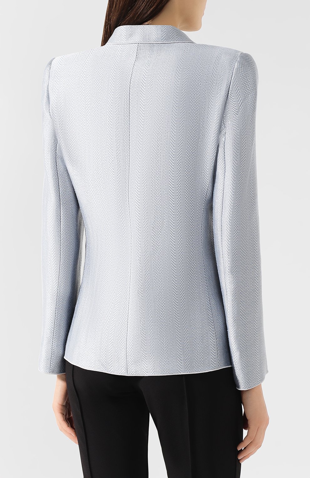 Жакет из смеси вискозы и льна GIORGIO ARMANI, арт. 9SHGG067/T00L7, фото 4