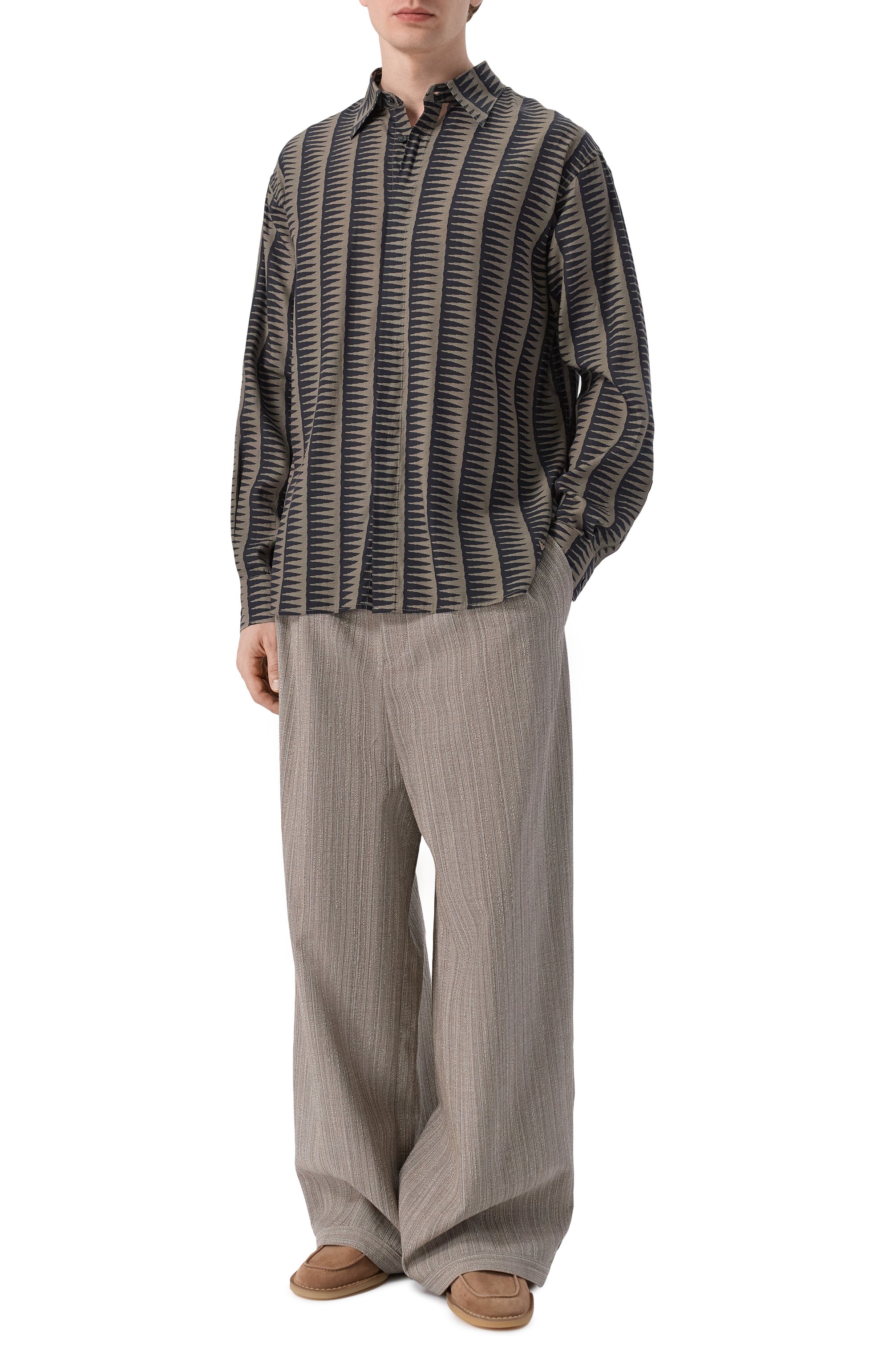 Рубашка из лиоцелла и вискозы EMPORIO ARMANI, арт. EM004178/AF14214, фото 2