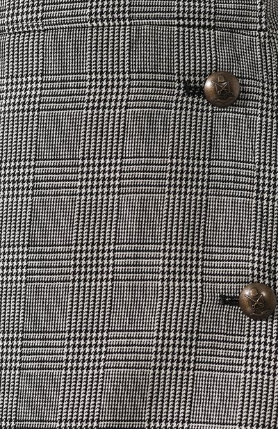 Шерстяная юбка VETEMENTS, арт. WAH20SK400/GREY CHECK, фото 5