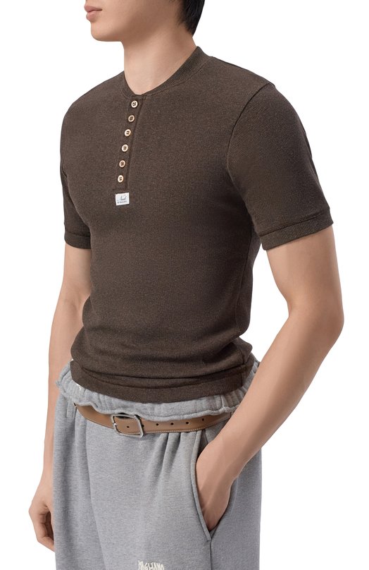 Хлопковая футболка Magliano MGSS26TT01876 Коричневый  MGSS26TT01876 Фото 3