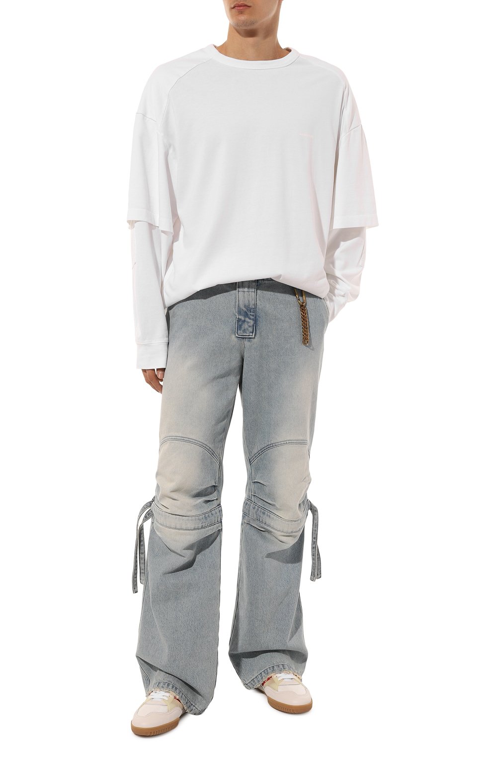 Комбинированные кеды jackson TOM FORD кремового цвета по цене 87550 руб., арт. J1348T/LCL255, фото 2 Комбинированные кеды jackson TOM FORD, арт. J1348T/LCL255, фото 2