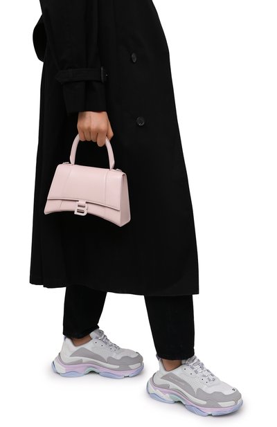 Сумка hourglass s BALENCIAGA светло-розового цвета по цене 212000 руб., арт. 593546/1QJ4I, фото 2 Сумка hourglass s BALENCIAGA, арт. 593546/1QJ4I, фото 2