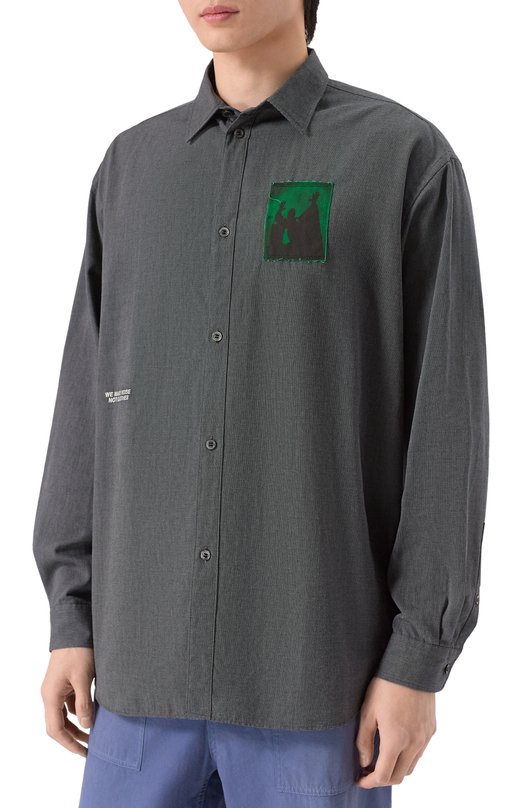 Хлопковая рубашка Undercover UP2E4402 Серый  UP2E4402 Фото 3