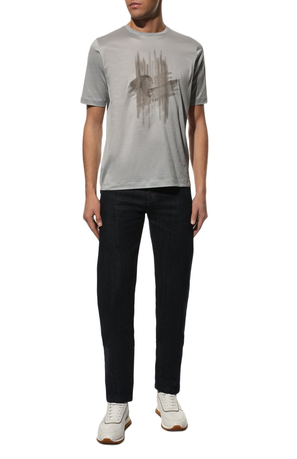 Хлопковая футболка ZILLI, арт. MEX-NT310-ZBRU1/MC01, фото 2