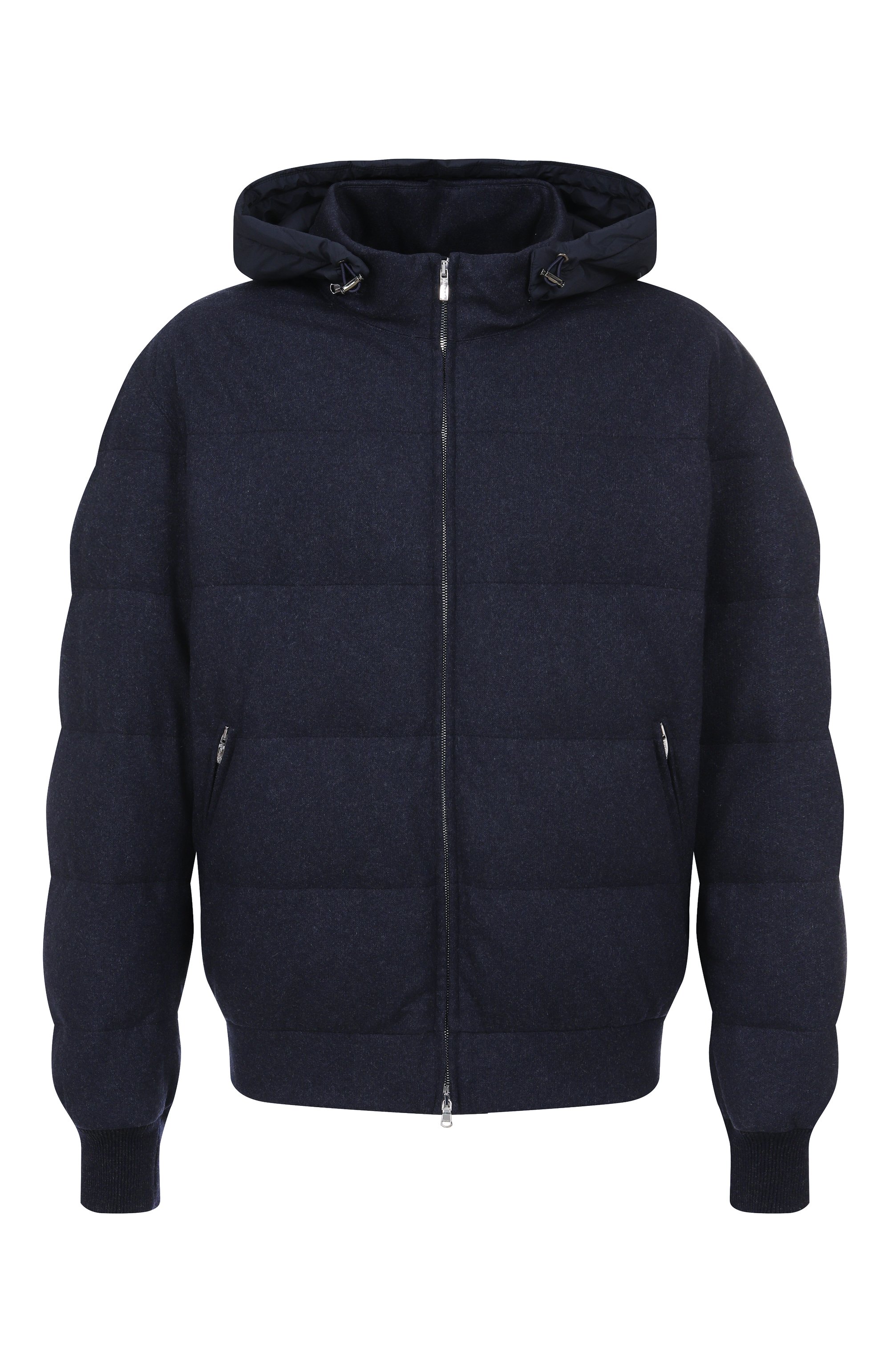 Кашемировый пуховик CORTIGIANI темно-синего цвета по цене 341500 руб., арт. 3AG607, фото 1 Кашемировый пуховик CORTIGIANI, арт. 3AG607, фото 1