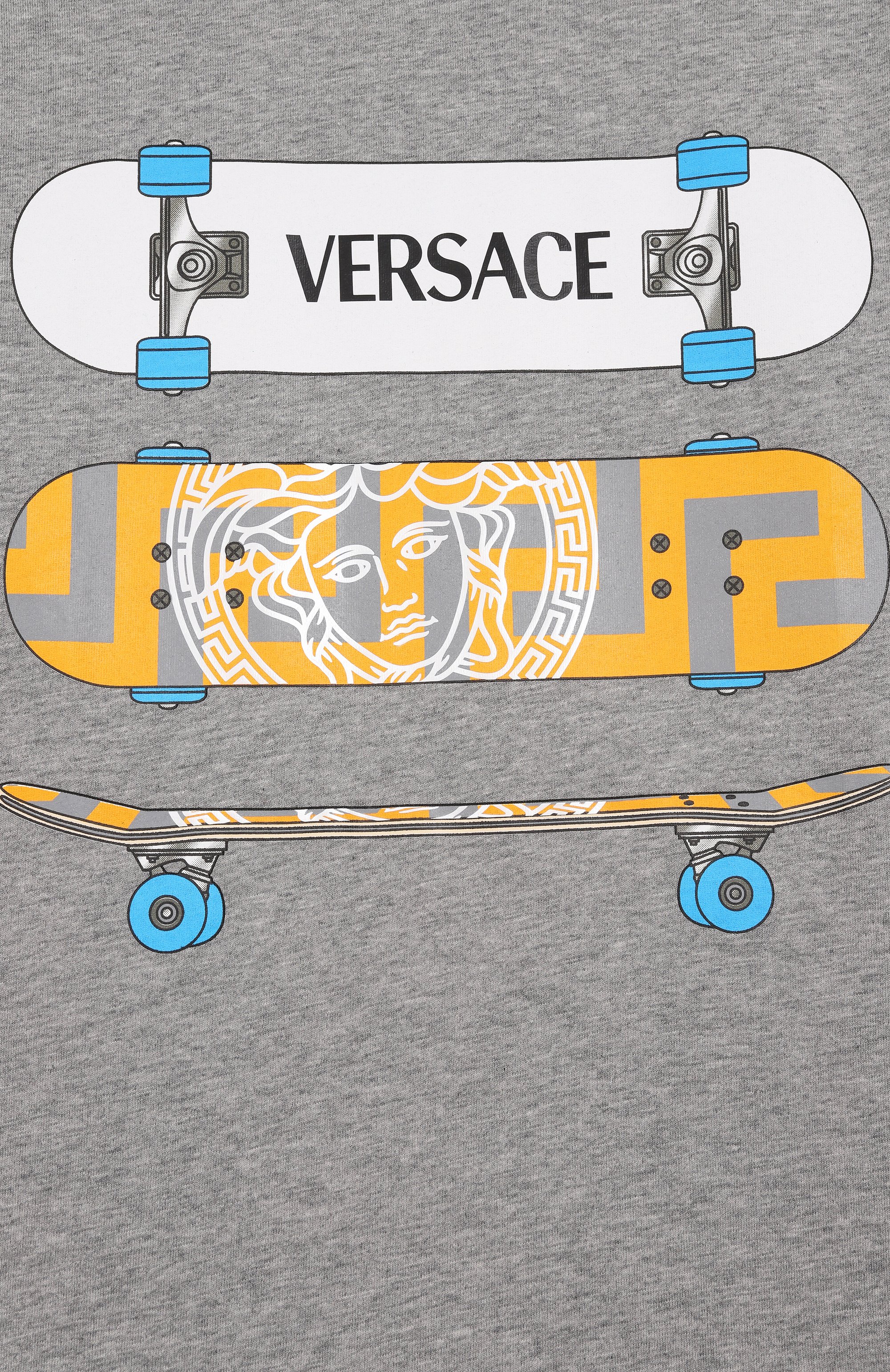 Хлопковая футболка VERSACE, арт. 1018293/1A13086/8A-14A, фото 3