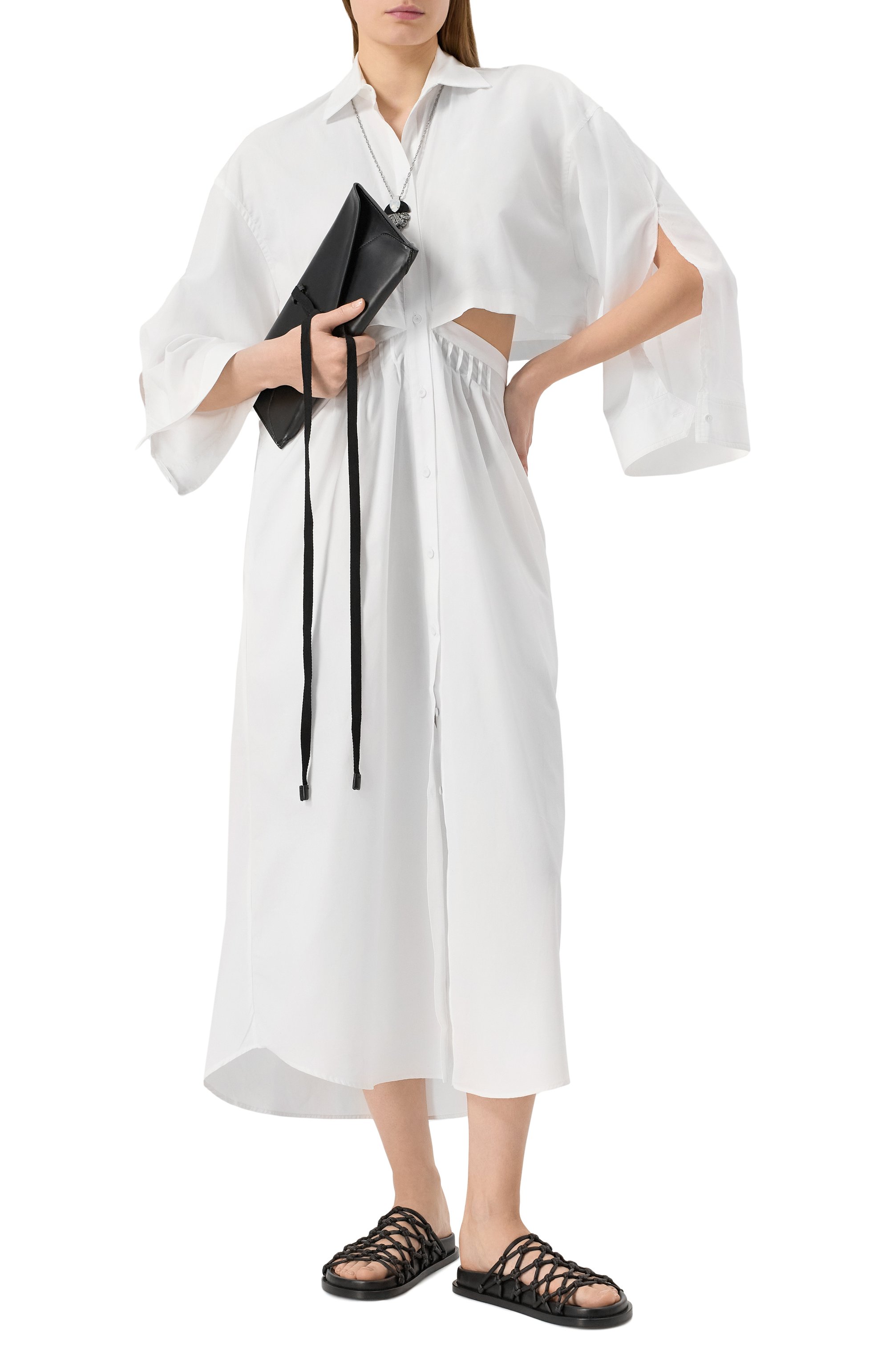 Хлопковое платье ISABEL BENENATO, арт. DW49RS25, фото 2