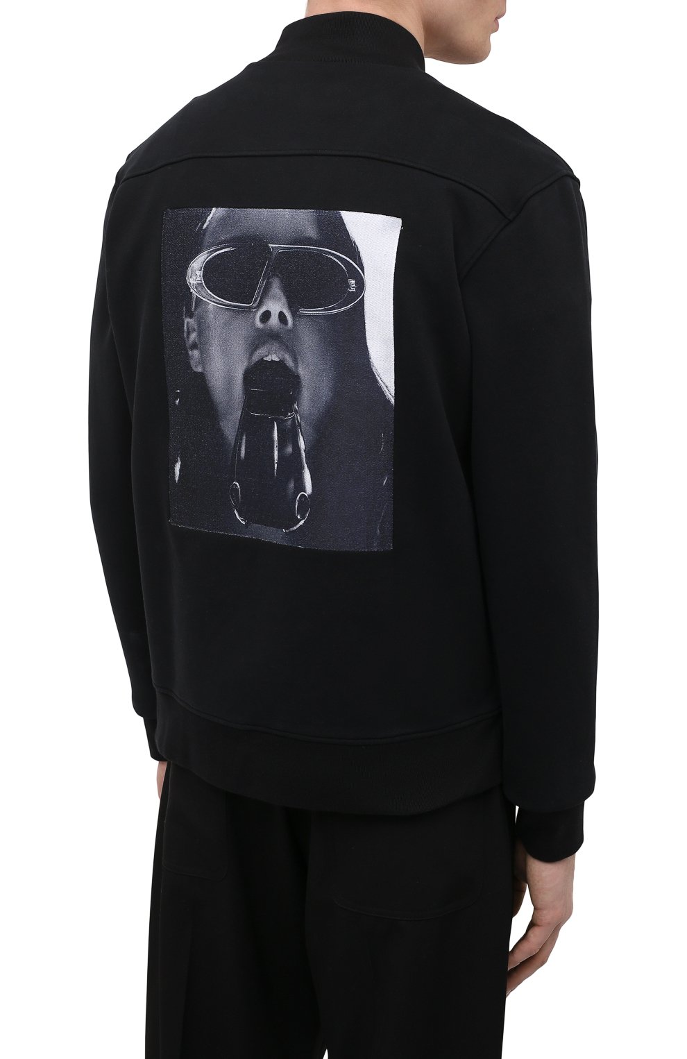 Хлопковая толстовка LIMITATO, арт. M0UTH FULL/ZIPPED B0MBER JACKET, фото 4