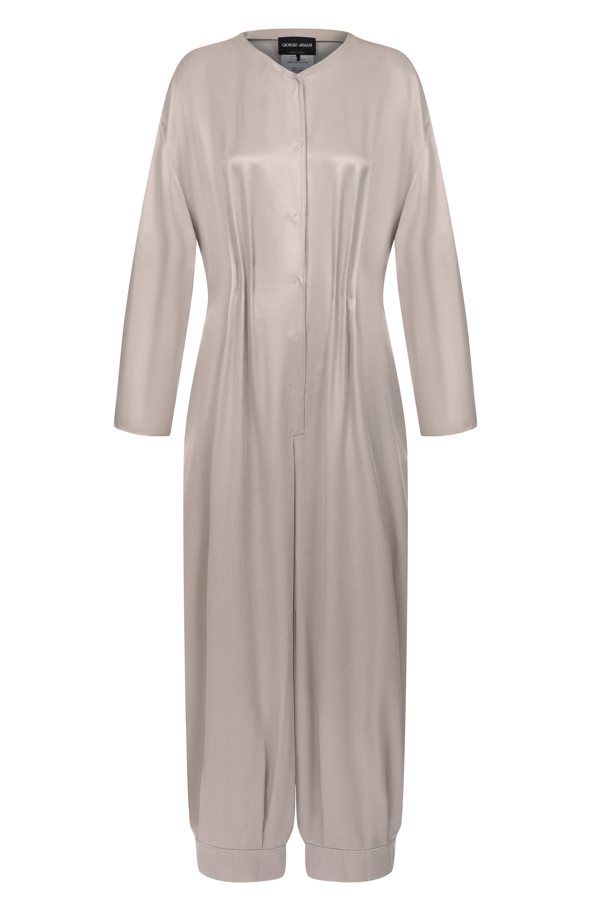 Комбинезон GIORGIO ARMANI светло-серого цвета по цене 261500 руб., арт. GW001287/TE13750, фото 1 Комбинезон GIORGIO ARMANI, арт. GW001287/TE13750, фото 1