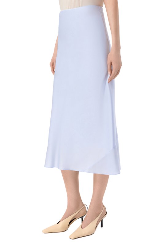 Атласная юбка Dorothee Schumacher 449705 Голубой  449705 Фото 3