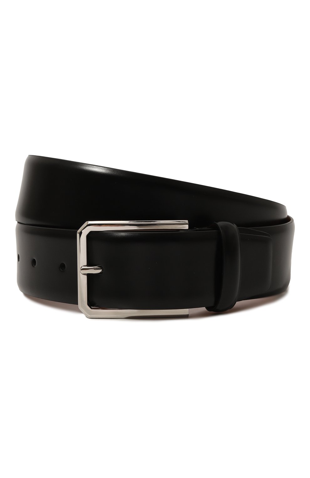 Кожаный ремень SANTONI черного цвета по цене 37250 руб., арт. CM40VS003C07ESH9N01, фото 1 Кожаный ремень SANTONI, арт. CM40VS003C07ESH9N01, фото 1