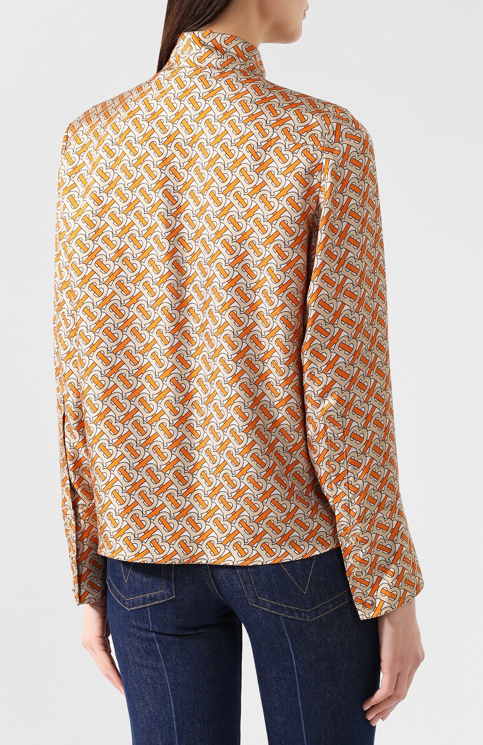 Шелковая блузка BURBERRY, арт. 4560930, фото 4