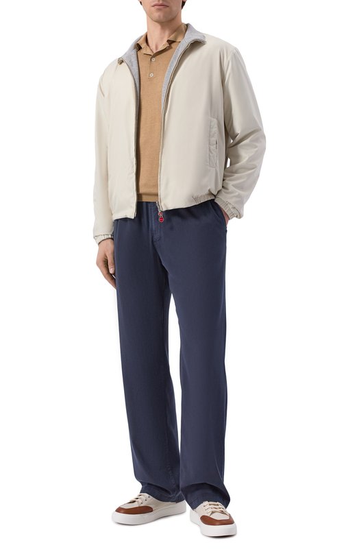 Брюки из лиоцелла Kiton UPR003LK0606H Синий  UPR003LK0606H Фото 2