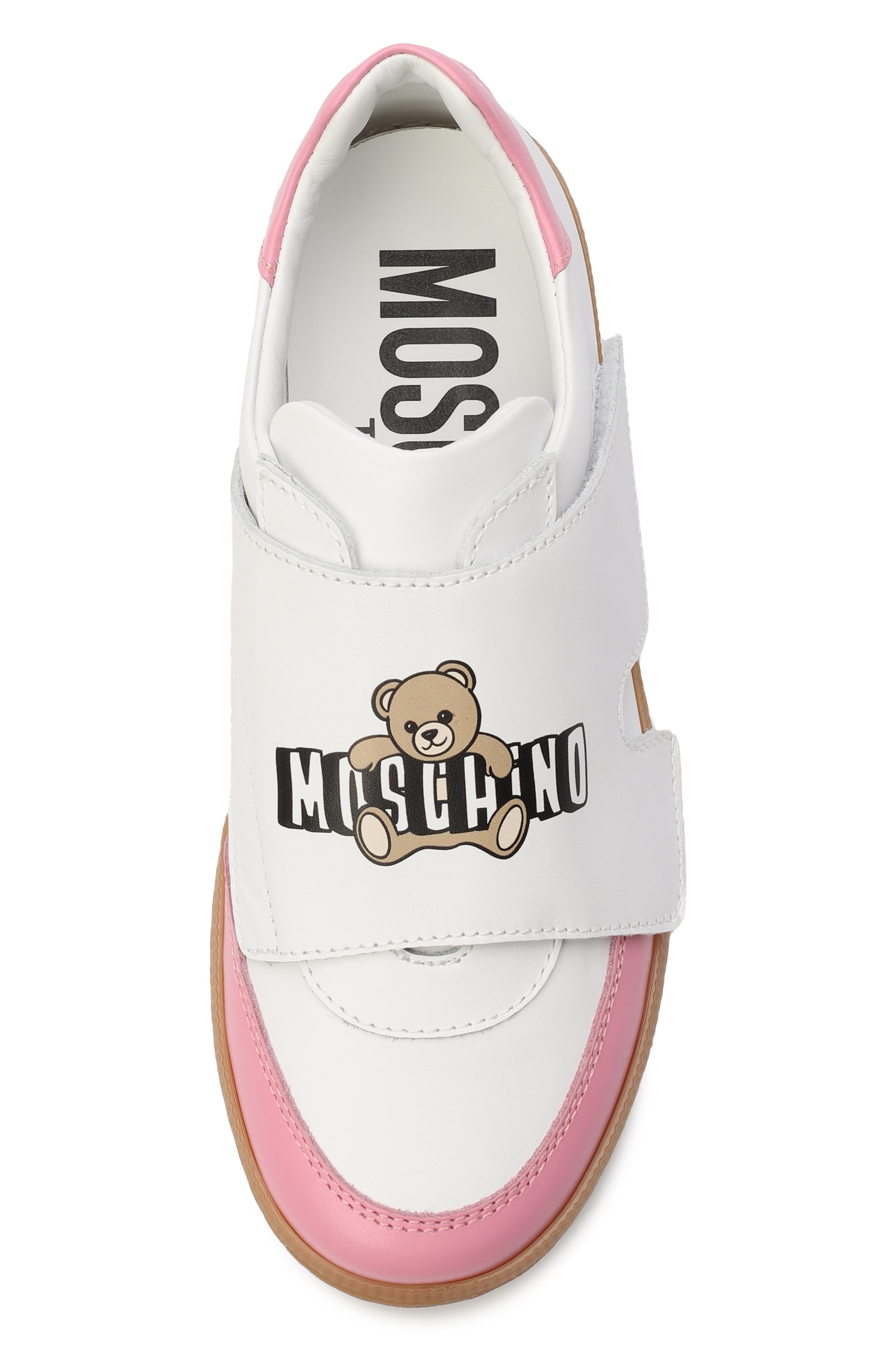 Кожаные кеды MOSCHINO, арт. 83057/VAR3_002, фото 4