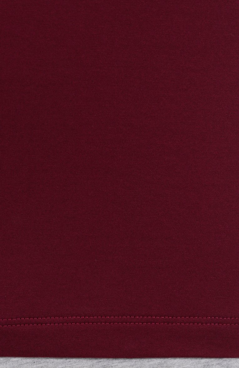 Мужская хлопковая футболка BRUNELLO CUCINELLI бордового цвета, арт. M0B137427 | Фото 6 (Автоматизация состава: Проставлено; Автоматизация ТО: Проставлено; Материал внешний: Хлопок; Длина (для топов): Стандартные; Рукава: Короткие; Принт: Без принта; Мужское Кросс-КТ: Футболка-одежда; Детали: Без декора; Стили: Кэжуэл)