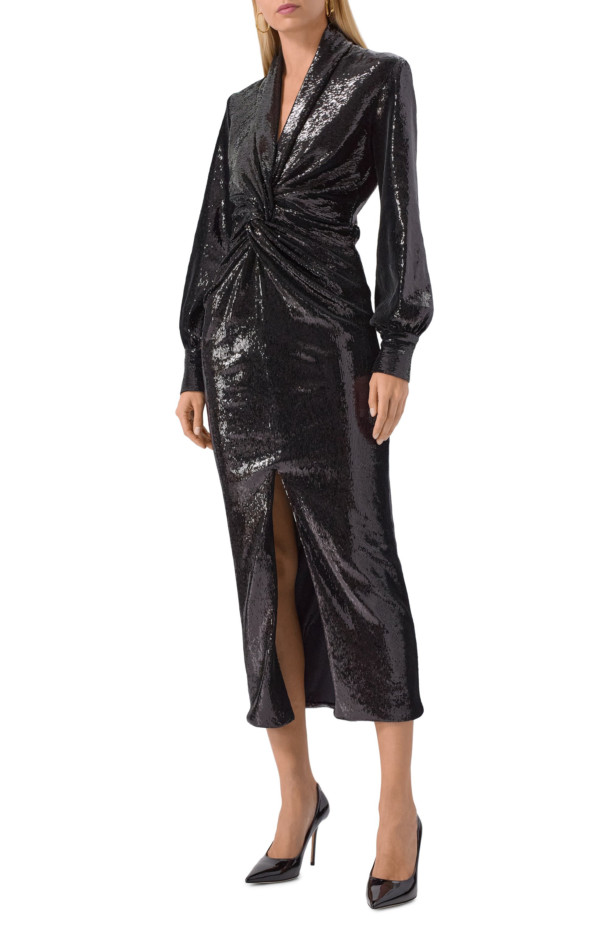 Платье с отделкой пайетками KITON, арт. D60316K0518G01, фото 3