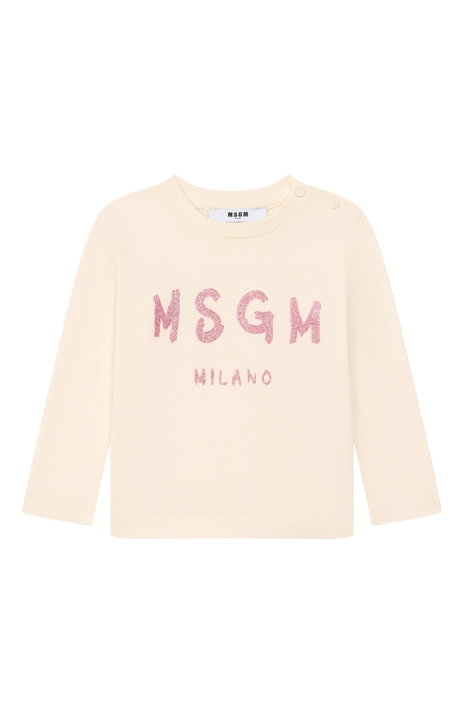 Хлопковый лонгслив MSGM KIDS, арт. F6MSNGTH367, фото 1