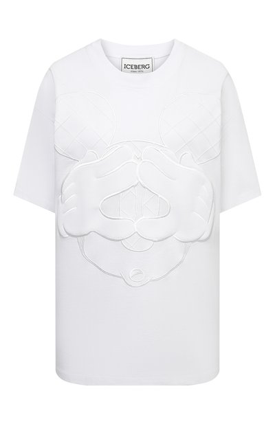 Женская хлопковая футболка ICEBERG, арт. 21E I2P0/F5A2/6301