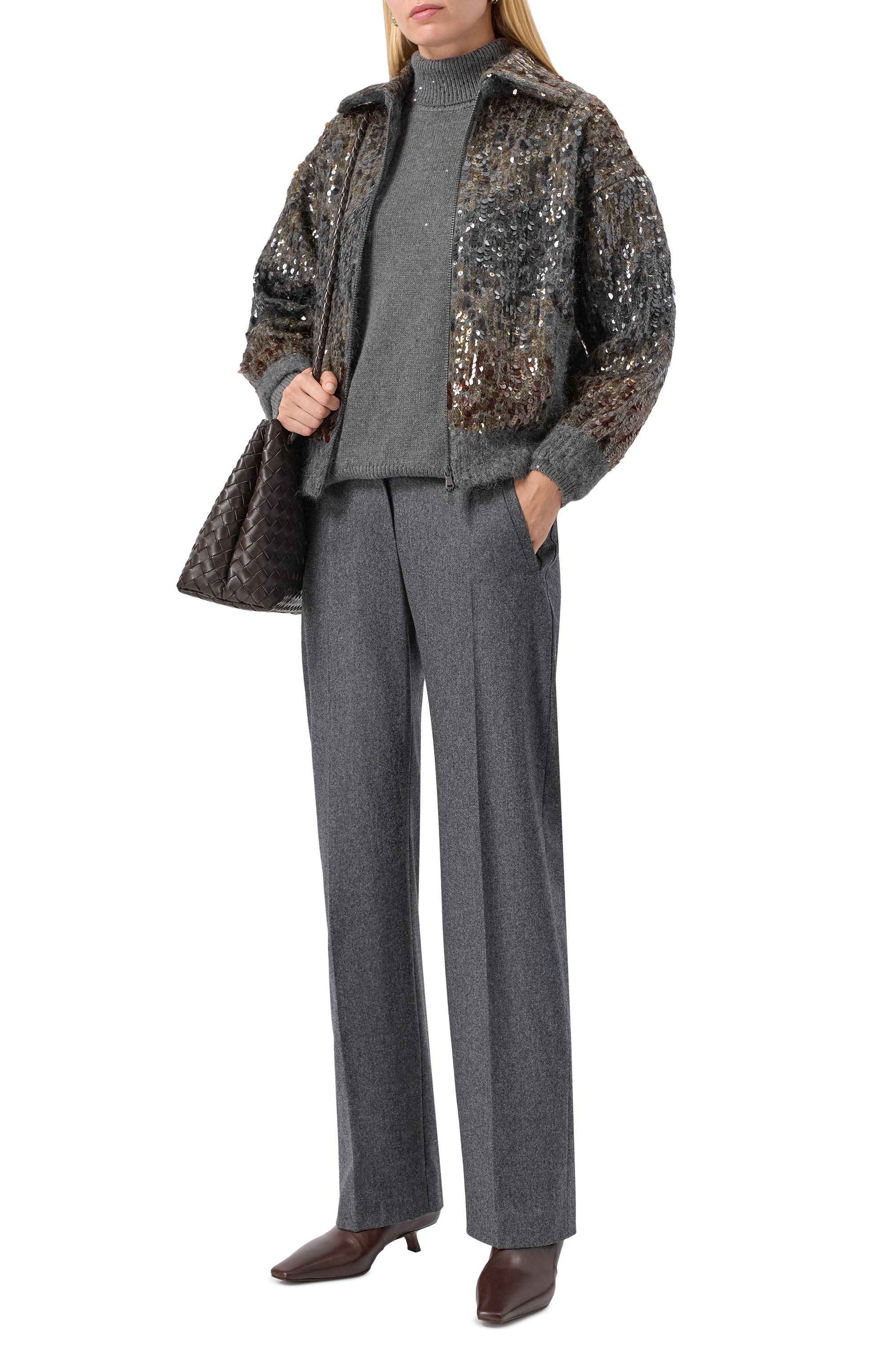 Свитер из кашемира и шелка BRUNELLO CUCINELLI, арт. M73539914, фото 2