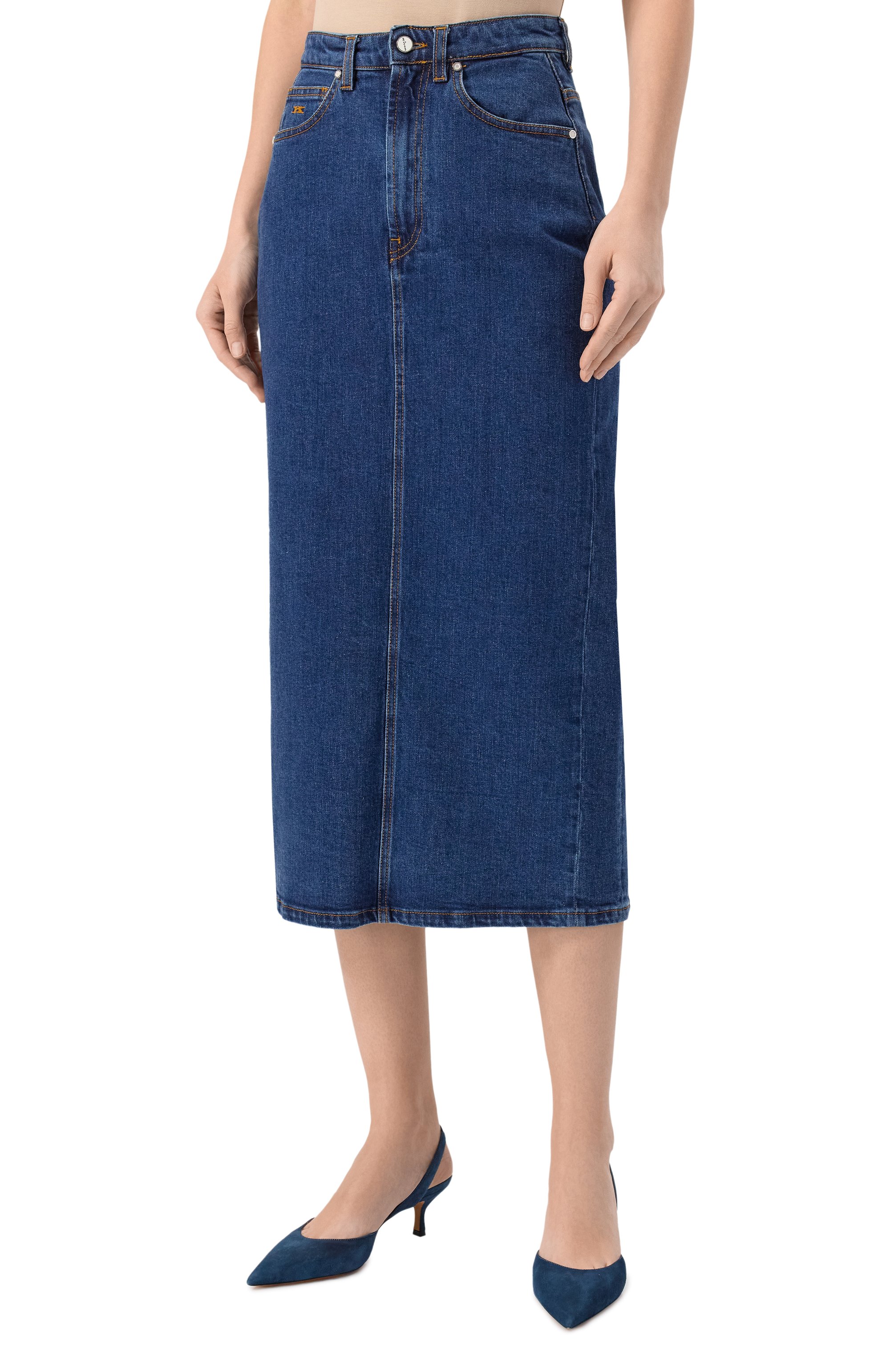 Джинсовая юбка KITON, арт. DJ59201K0930F02, фото 3