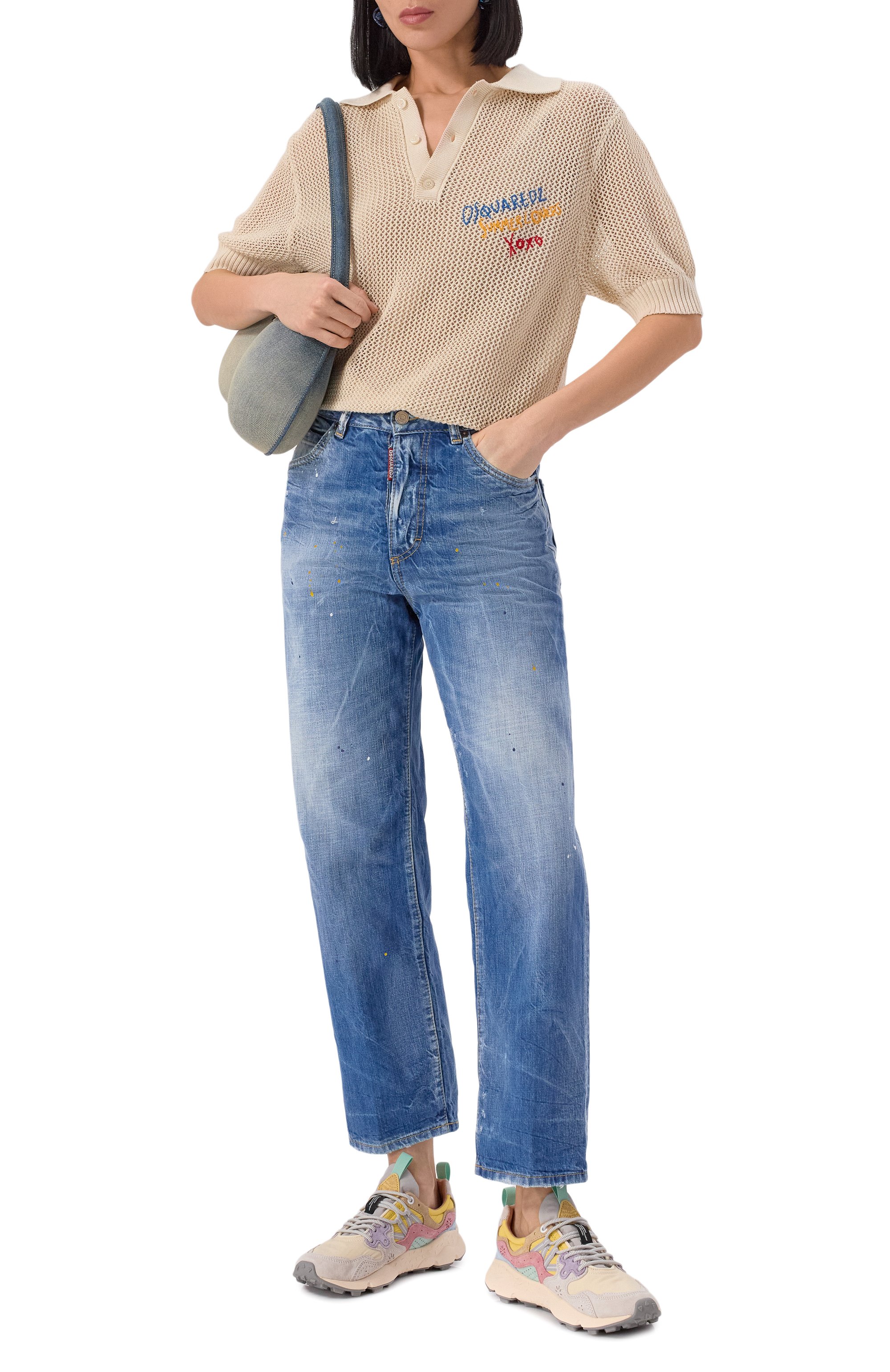 Хлопковое поло DSQUARED2, арт. S73HA0173/D13130, фото 2