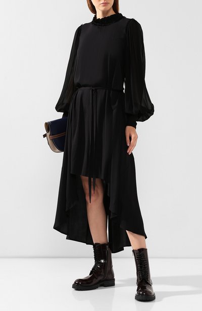 Платье из вискозы ANN DEMEULEMEESTER, арт. 1902-2250-P-160-099, фото 2