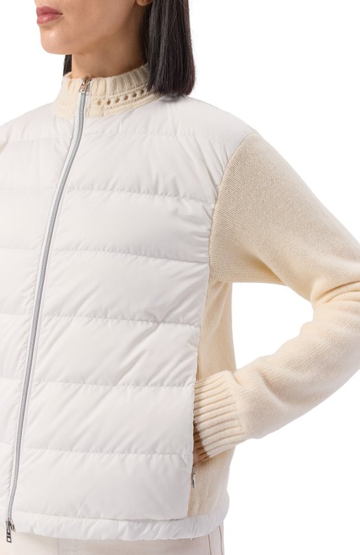 Комбинированный кардиган Herno MP000152D/70100 Кремовый  MP000152D/70100 Фото 5