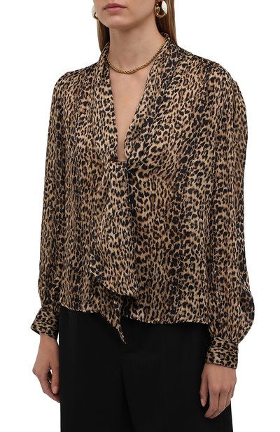 Шелковая блузка SAINT LAURENT, арт. 652907/Y5C26, фото 3