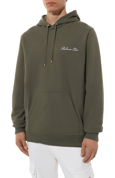 Хлопковое худи BALMAIN, арт. DH1JT047/BC78, фото 3