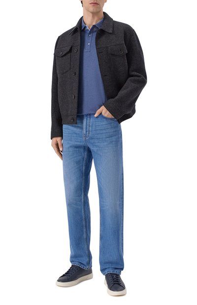 Мужское поло из хлопка и лиоцелла PAUL&SHARK, арт. 26411256_001