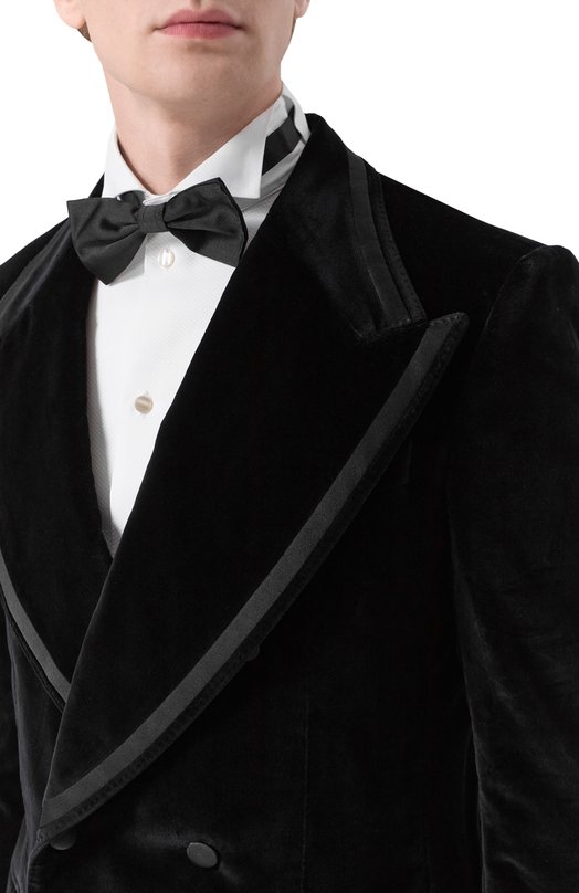 Бархатный пиджак Dolce & Gabbana G2V08T/FUVG7 Чёрный  G2V08T/FUVG7 Фото 5