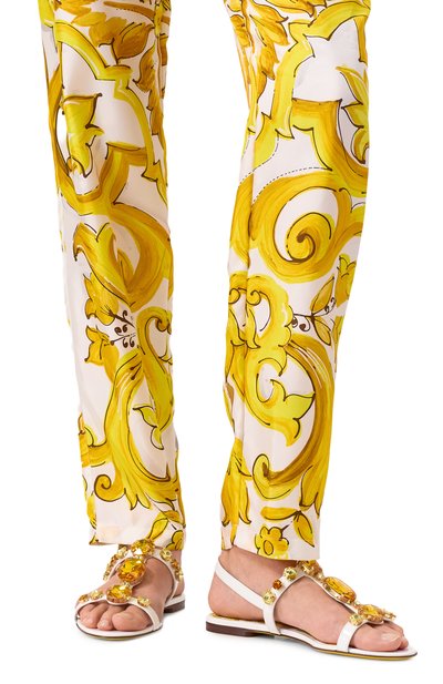 Кожаные сандалии bianca DOLCE & GABBANA, арт. CQ0601/AT848, фото 3