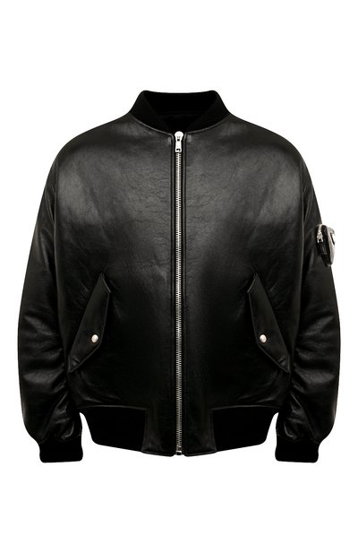 Кожаный бомбер PRADA, арт. UPW399-1ZFE-F0002, фото 1