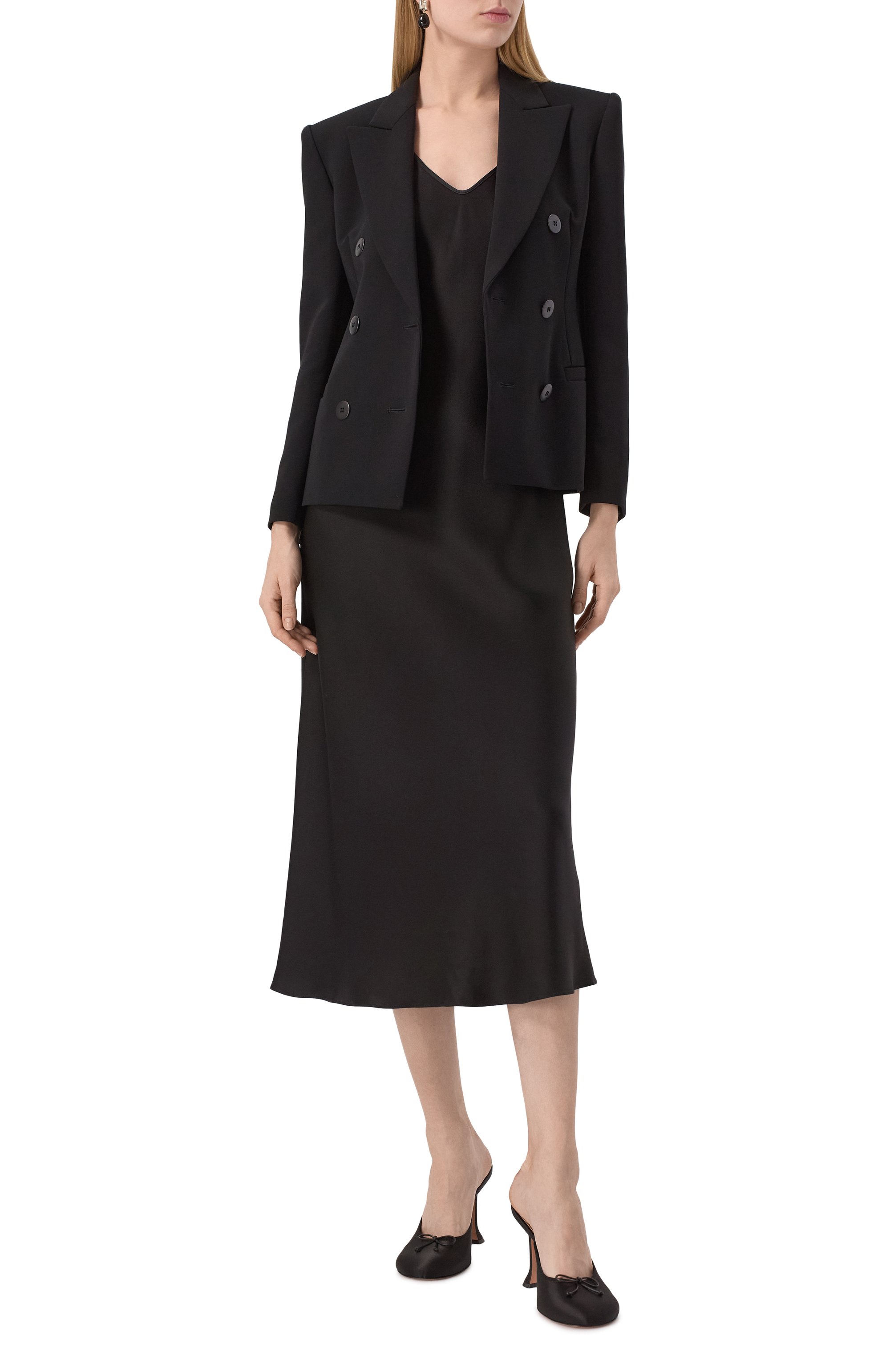 Атласное платье MAX MARA STUDIO, арт. RIVE, фото 2