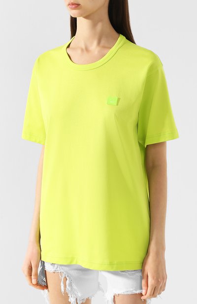 Хлопковая футболка ACNE STUDIOS, арт. 25E173/W, фото 3
