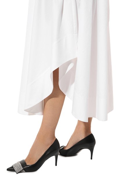 Кожаные туфли sr1 paris 75 SERGIO ROSSI черного цвета по цене 79950 руб., арт. B04760/MFI982, фото 3 Кожаные туфли sr1 paris 75 SERGIO ROSSI, арт. B04760/MFI982, фото 3