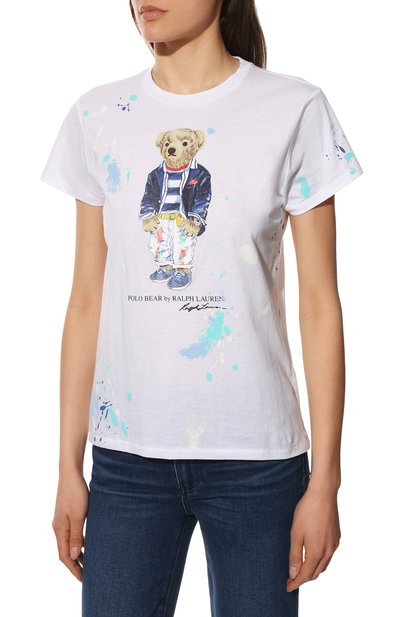 Хлопковая футболка POLO RALPH LAUREN, арт. 211856643, фото 3