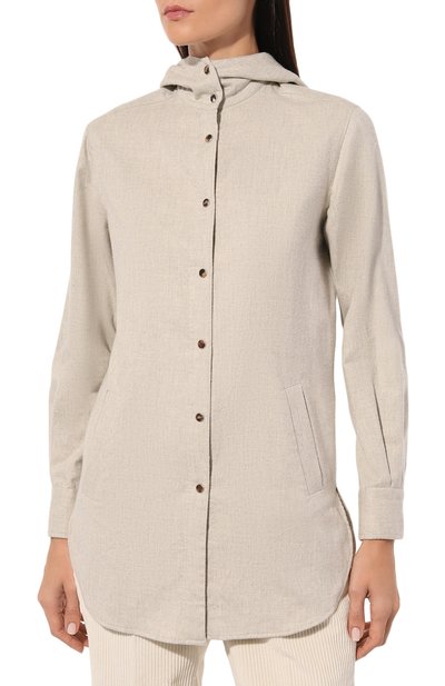 Хлопковая рубашка KITON, арт. D54435H0906111, фото 3