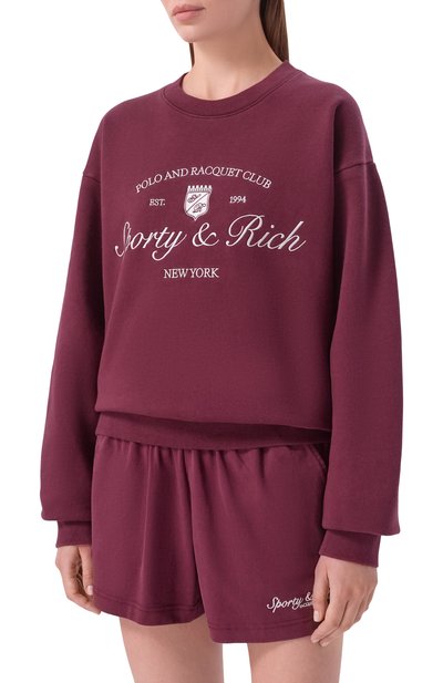 Хлопковый свитшот SPORTY AND RICH, арт. ST09875412RE02, фото 3