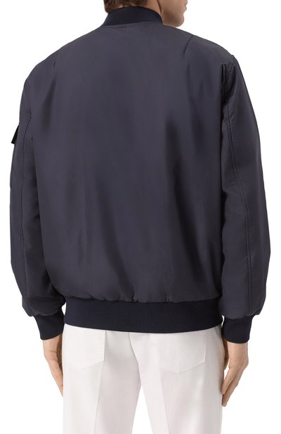 Бомбер KITON темно-синего цвета по цене 235000 руб., арт. UGK106K0755F02, фото 4 Бомбер KITON, арт. UGK106K0755F02, фото 4